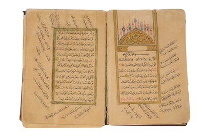 Lot 107 - AN OTTOMAN MISCELLANEOUS ILLUMINATED RELIGIOUS MANUSCRIPT