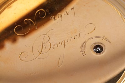 Lot 148 - AN EXCEPTIONAL BREGUET ET FILS 18CT GOLD REPEATING PAIR CASED OPEN FACE POCKET WATCH