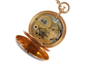 Lot 148 - AN EXCEPTIONAL BREGUET ET FILS 18CT GOLD REPEATING PAIR CASED OPEN FACE POCKET WATCH