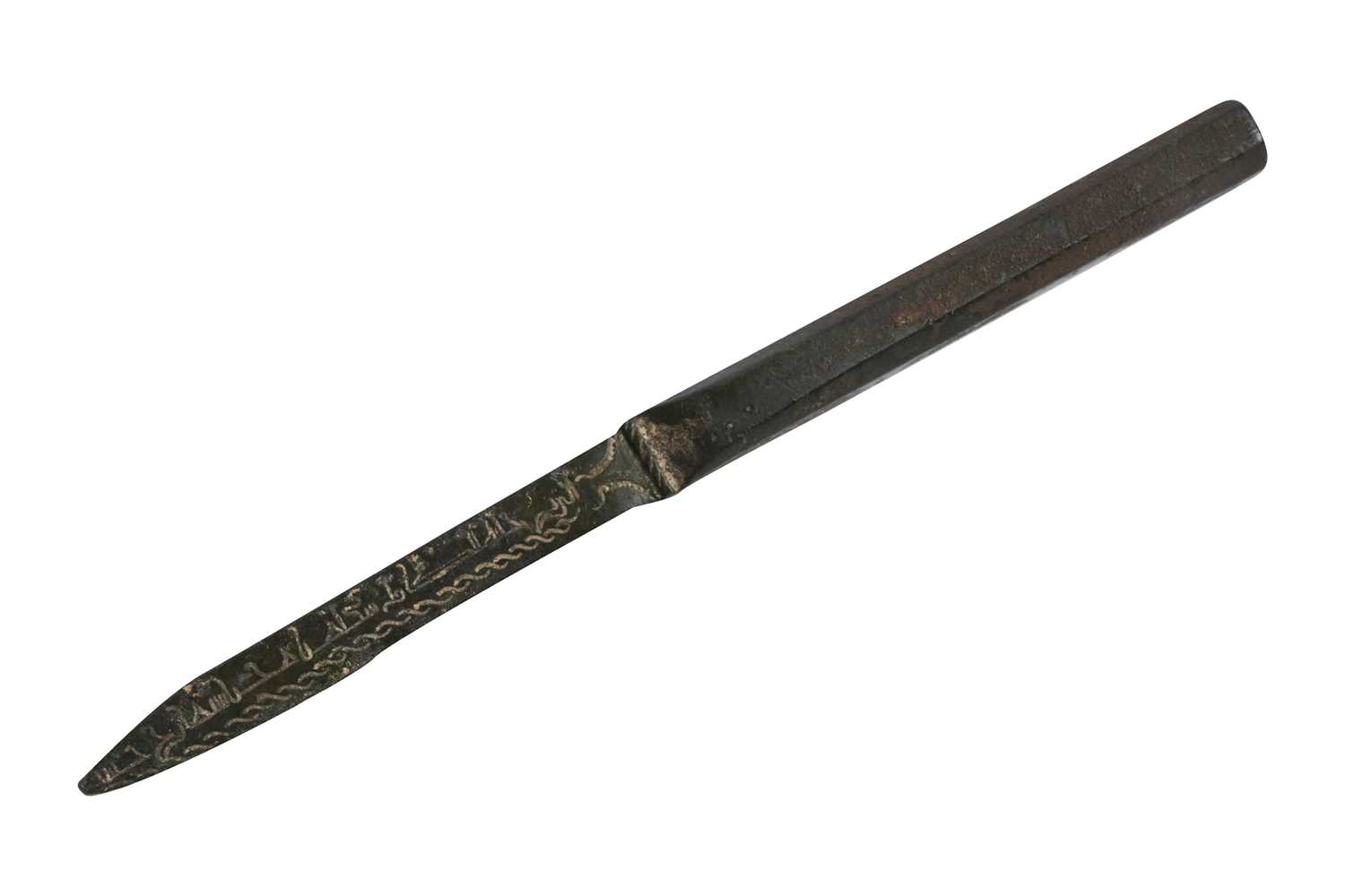 Lot 24 - A MEDIEVAL BRONZE SURGICAL INSTRUMENT