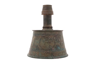 Lot 29 - AN AYYUBID BRONZE CANDLESTICK
