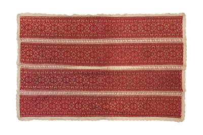 Lot 213 - A WOVEN GREEK TEXTILE