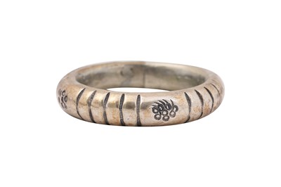 Lot 67 - A COLLECTION OF RIGID INDIAN SILVER BRACELETS AND BANGLES (FIVE)