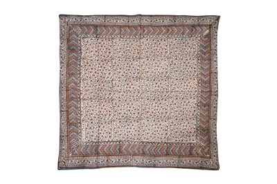 Lot 197 - A BLOCK PRINTED QALAMKARI TEXTILE