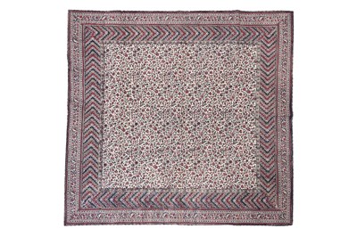 Lot 198 - A BLOCK PRINTED QALAMKARI TEXTILE