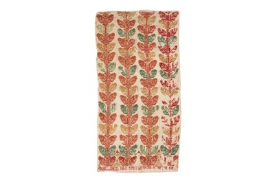 Lot 215 - A TRICOLOUR EMBROIDERED VALENCE