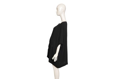Lot 92 - A CHANEL BLACK SILK CRÊPE SHIFT DRESS