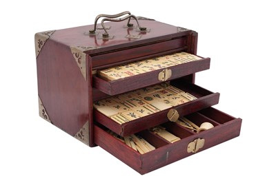 Lot 68 - A 20TH CENTURY MAHJONG SET