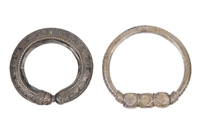 Lot 241 - TWO SILVER ETHNIC JEWELS