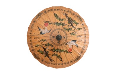 Lot 191 - JAPANESE PAINTED PAPER PARASOL (WAGASA)
