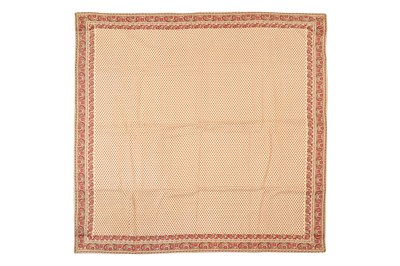 Lot 200 - A PRINTED TEXTILE WITH A BOTEH (PAISLEY) BORDER