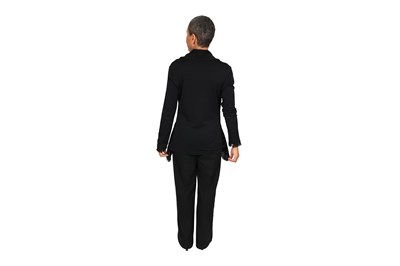 Lot 77 - A PAIR OF ISSEY MIYAKE 'PLEATS PLEASE' BLACK TUNIC AND 'HAAT' BROWN TUNIC