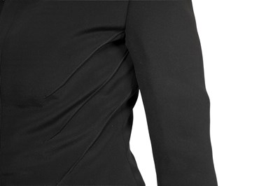 Lot 84 - A VALENTINO BLACK COCKTAIL DRESS AND MATCHING JACKET ENSEMBLE