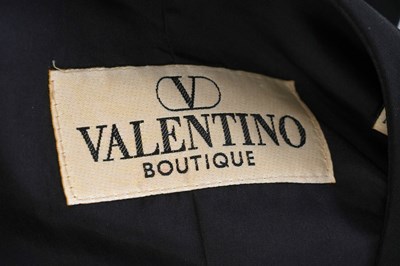 Lot 84 - A VALENTINO BLACK COCKTAIL DRESS AND MATCHING JACKET ENSEMBLE