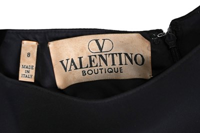 Lot 84 - A VALENTINO BLACK COCKTAIL DRESS AND MATCHING JACKET ENSEMBLE