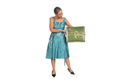 Lot 16 - CALIFORNIA METALLIC BROCADE COCKTAIL DRESS, WITH ORIGINAL BOX