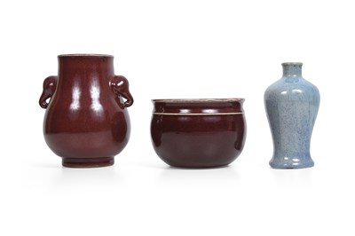 Lot 83 - A GROUP OF CHINESE MONOCHROME PIECES