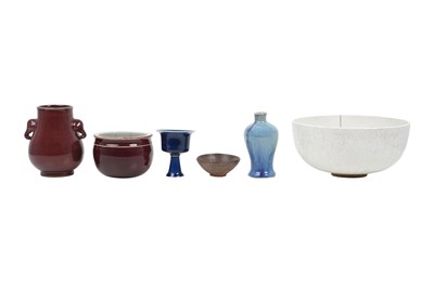 Lot 83 - A GROUP OF CHINESE MONOCHROME PIECES