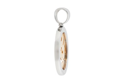 Lot 24 - AN 18CT YELLOW GOLD AND DIAMOND BULGARI TONDO SNAKE PENDANT