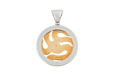 Lot 24 - AN 18CT YELLOW GOLD AND DIAMOND BULGARI TONDO SNAKE PENDANT