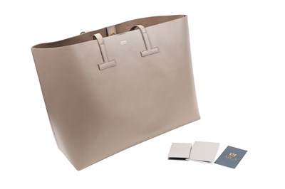 Lot 148 - TOM FORD TAUPE LEATHER TOTE BAG, WITH ORIGINAL LABELS