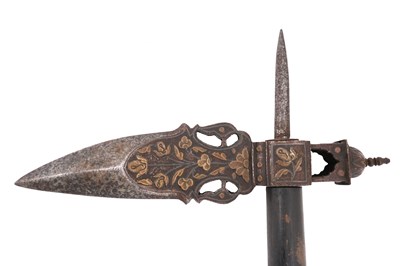 Lot 52 - AN INDIAN BRASS ZAGHNAL AXE