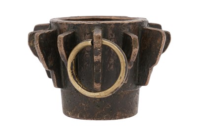 Lot 30 - AN ANDALUSIAN SPANISH BRONZE MORTAR