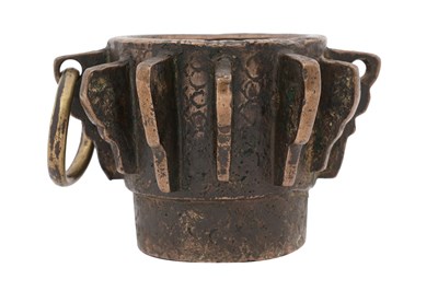 Lot 30 - AN ANDALUSIAN SPANISH BRONZE MORTAR