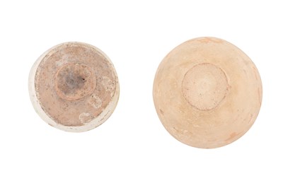 Lot 9 - TWO AFGHAN BAMIYAN GLAZED POTTERY BOWLS