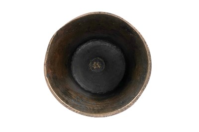 Lot 32 - A RARE MAMLUK VENETO SARACENIC ENGRAVED BRASS CANDLESTICK