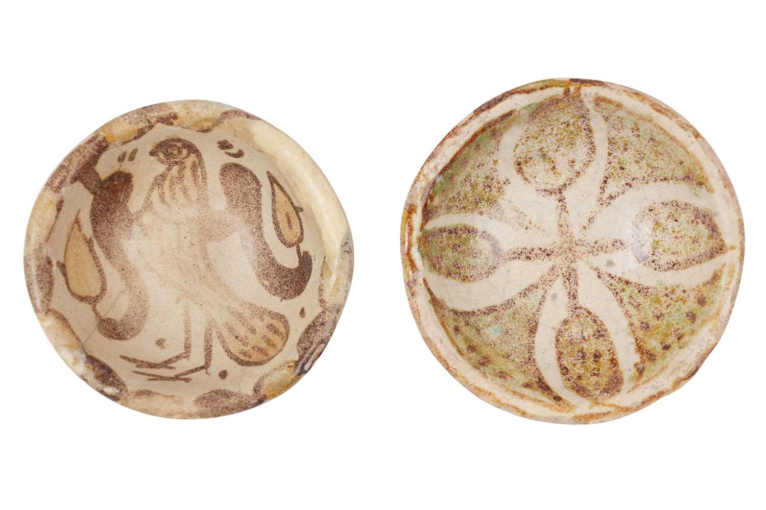 Lot 2 - TWO RARE ABBASID POTTERY BOWLS