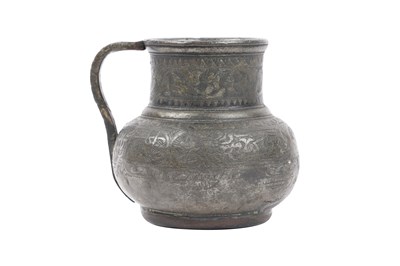 Lot 36 - A TIMURID ENGRAVED TINNED COPPER JUG (MASHRABE)