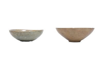 Lot 17 - TWO KOREAN CELADON-GLAZED POTTERY BOWLS