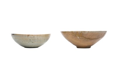 Lot 17 - TWO KOREAN CELADON-GLAZED POTTERY BOWLS