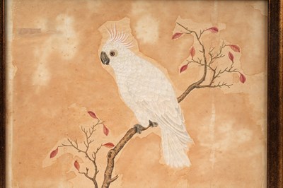 Lot 139 - A CHINESE PAINTNG OF A WHITE COCKATOO
