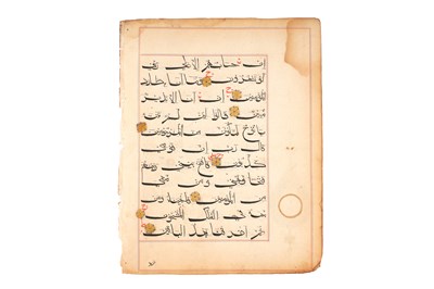 Lot 74 - TWO BAHARI QUR'AN LEAVES