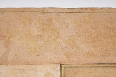 Lot 61 - AN INDIAN MINIATURE DEPICTING A MUGHAL PRINCE WITH HIS CONSORT
