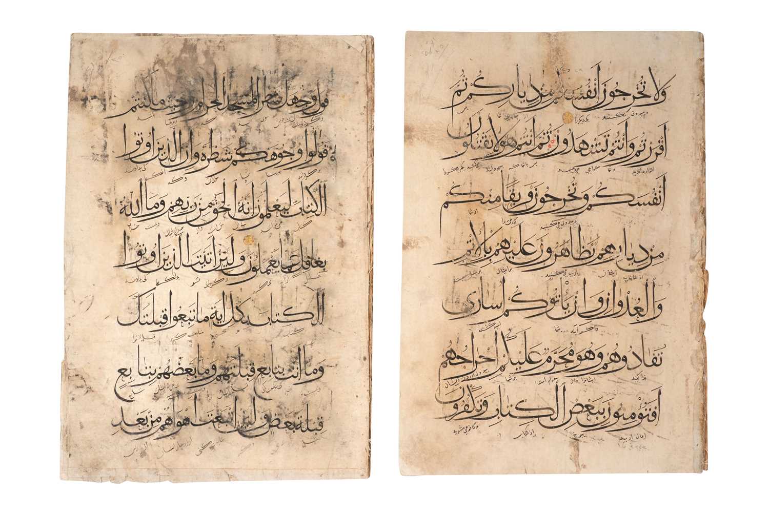 Lot 65 - TWO MAMLUK QURAN HIZBS (SECTIONS)
