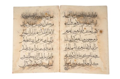 Lot 65 - TWO MAMLUK QURAN HIZBS (SECTIONS)