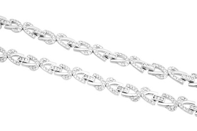Lot 30 - A BOXED SWAROVSKI CRYSTAL IRENE COLLIER NECKLACE AND BRACELET SUITE
