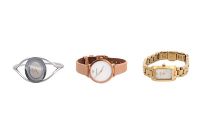 Lot 13 - THREE LADIES DESIGNER WATCHES