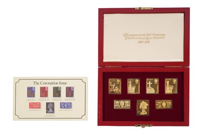 Lot 50 - A CASED SET OF SILVER COMMEMORATIVE STAMPS