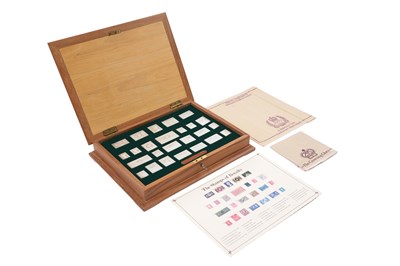 Lot 51 - A CASED SET OF SILVER STAMPS