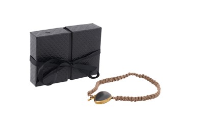 Lot 63 - A VAN PETERSON, STONE SET CHOKER WITH BRAIDED CORD