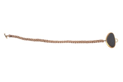 Lot 63 - A VAN PETERSON, STONE SET CHOKER WITH BRAIDED CORD