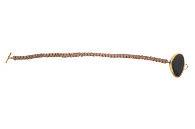 Lot 63 - A VAN PETERSON, STONE SET CHOKER WITH BRAIDED CORD