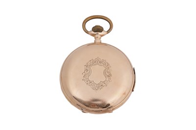 Lot 3 - A 14CT GOLD INVICTA JACQUEMART AUTOMATON QUARTER REPEATING FULL HUNTER POCKET WATCH