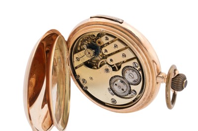 Lot 3 - A 14CT GOLD INVICTA JACQUEMART AUTOMATON QUARTER REPEATING FULL HUNTER POCKET WATCH