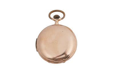 Lot 3 - A 14CT GOLD INVICTA JACQUEMART AUTOMATON QUARTER REPEATING FULL HUNTER POCKET WATCH