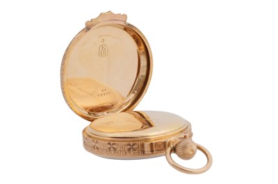 Lot 4 - AN 18CT GOLD AMERICAN WATCH CO. OPEN FACED KEYLESS WIND POCKET WATCH